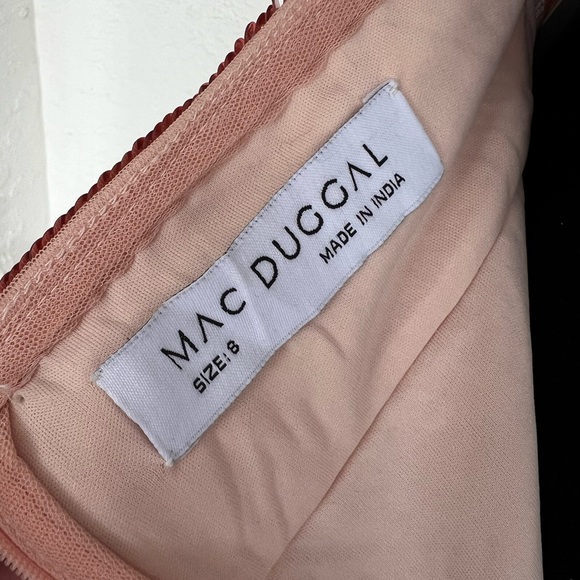 Mac Duggal Pink Sequin Beaded Prom Pageant Gown Women’s size 8 - Picture 6 of 12